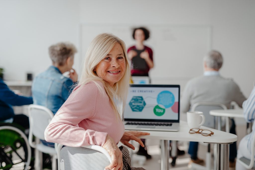 Portrait,Of,Female,Senior,Student,Learning,How,To,Work,With